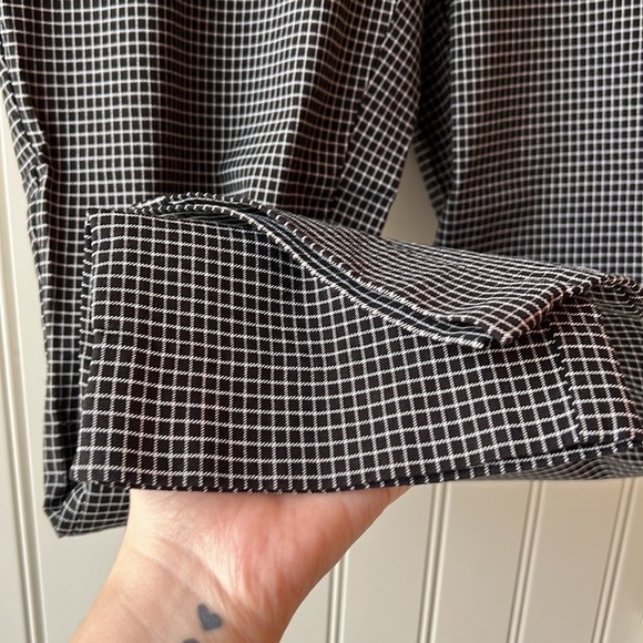 trendsetter Black Plaid Capris Size 14 - Picture 4 of 8